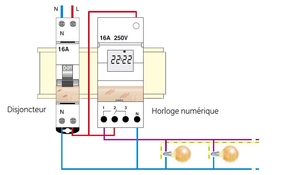 Comment câbler une horloge numérique ou horloge analogique — free download